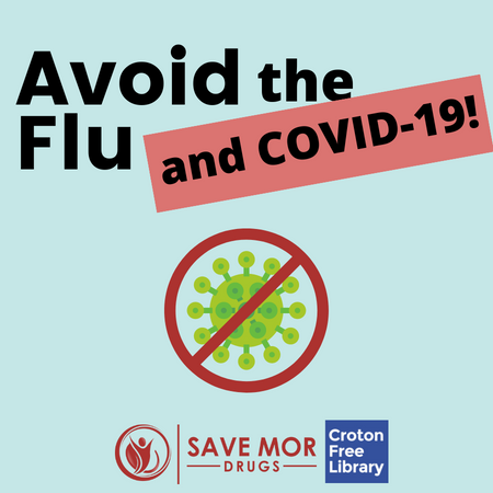 Logo that says Avoid the Flu and Covid-19