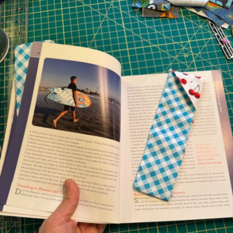 upcycled bookmark