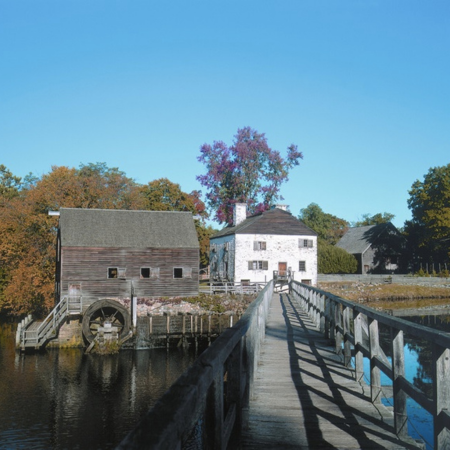 Photo of an old mill house