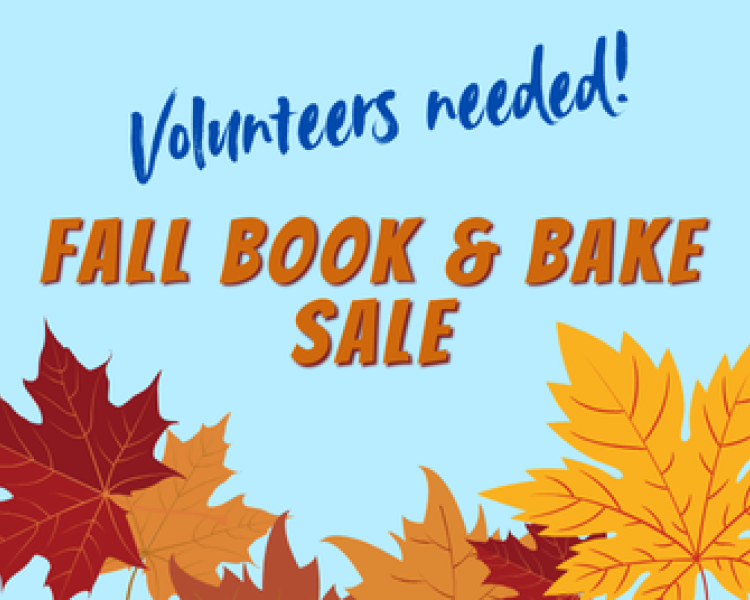 Volunteer at the Fall Book & Bake Sale